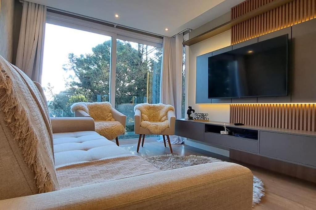 Luxuoso Apartamento Em Gramado - 2 Suites Экстерьер фото